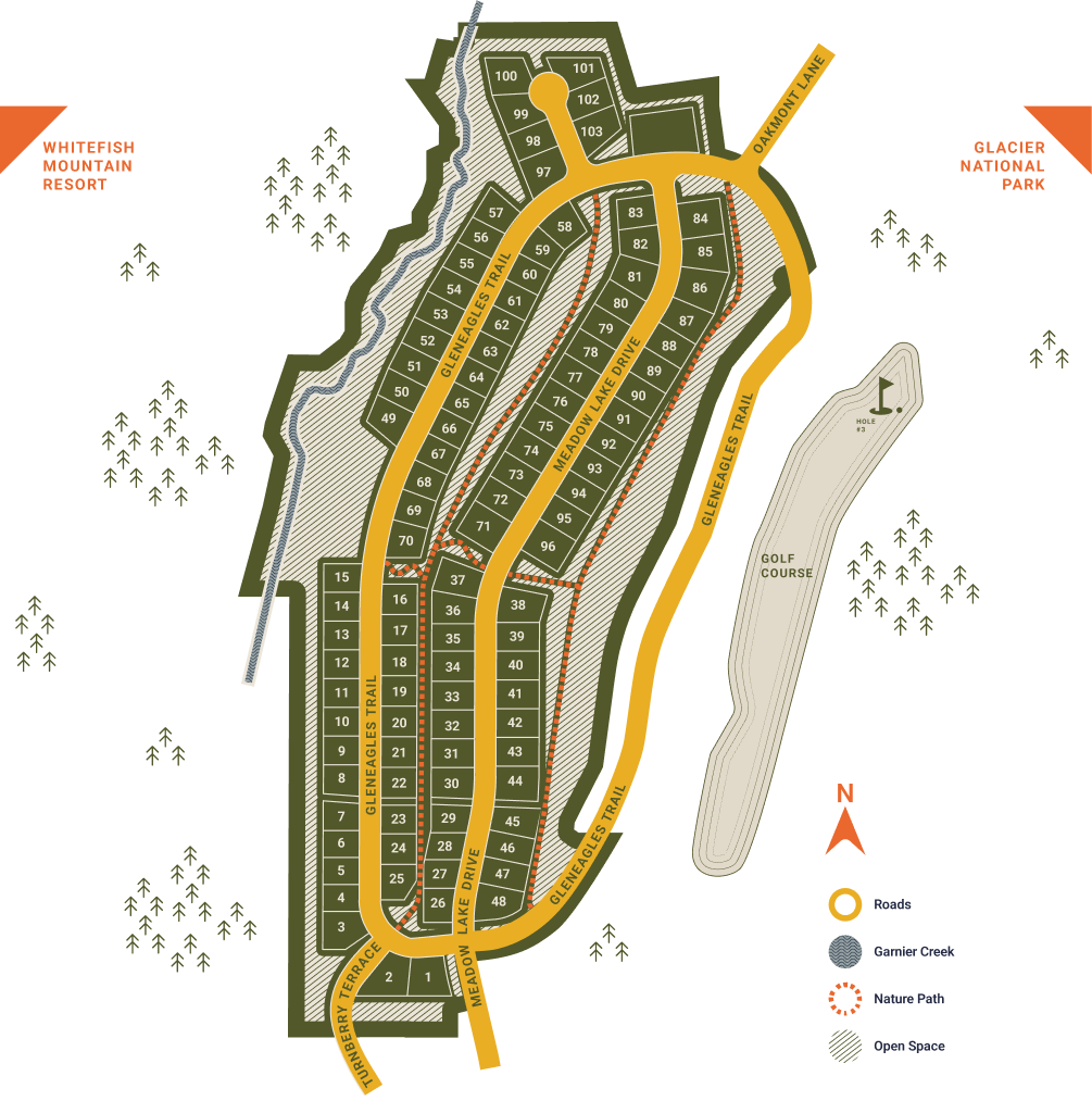 Tamarack Meadows Map